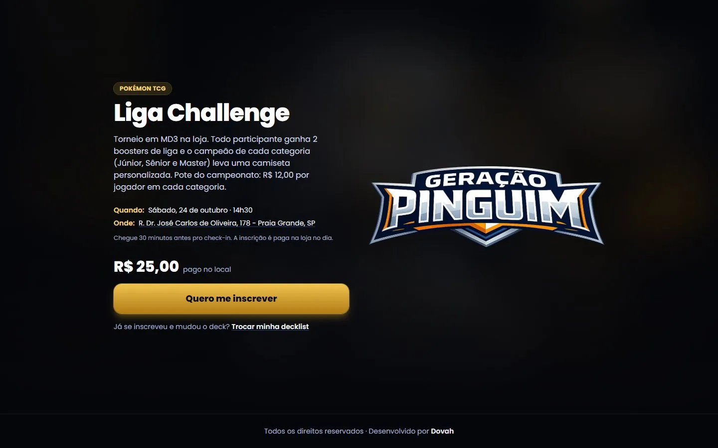 Página inicial de Geração Pinguim